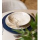 Prato Fundo 21,5cm Magnolia Bege Cerâmica Wolff